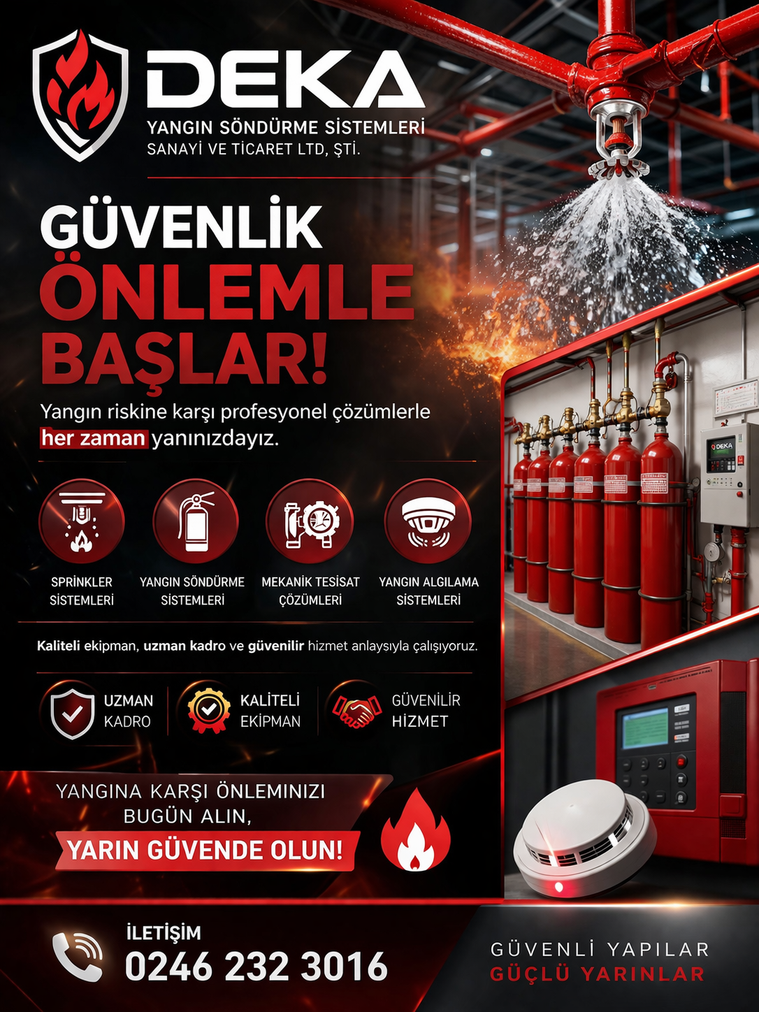 DEKA YANGIN SÖNDÜRME GÜVENLİK SİSTEMLERİ SANAYİ VE TİCARET LİMİTED ŞİRKETİ
