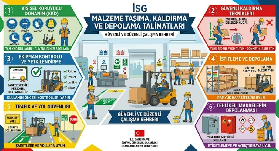 İSG Malzeme Taşıma, Kaldırma ve Depolama Talimatları
