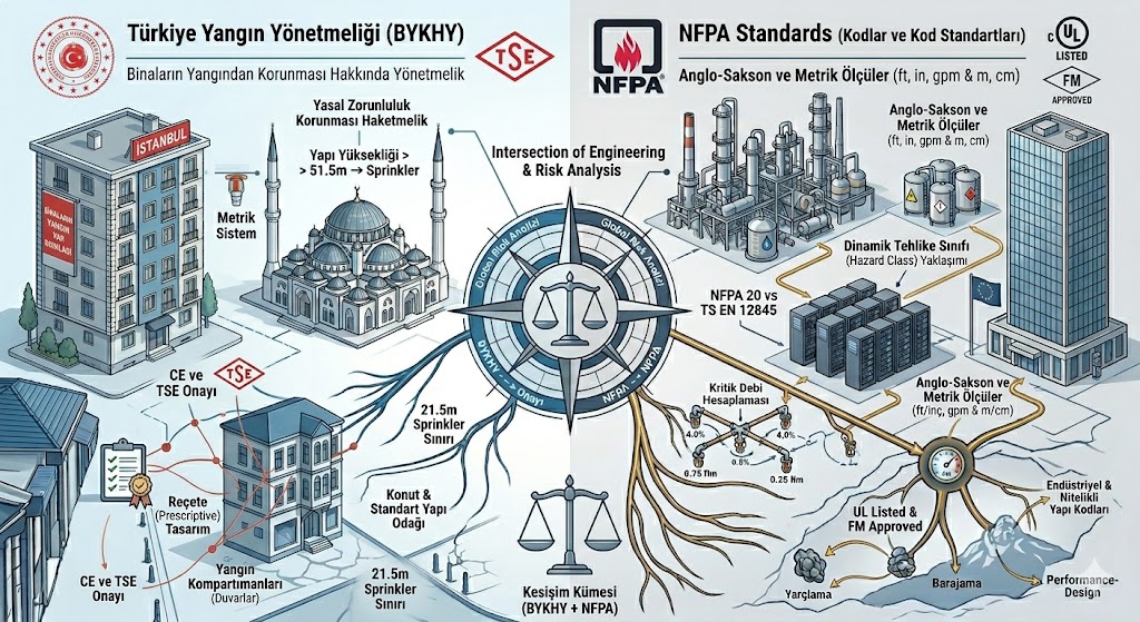 NFPA ve Türkiye Yangın Yönetmeliği: Yapısal ve Felsefi Karşılaştırma