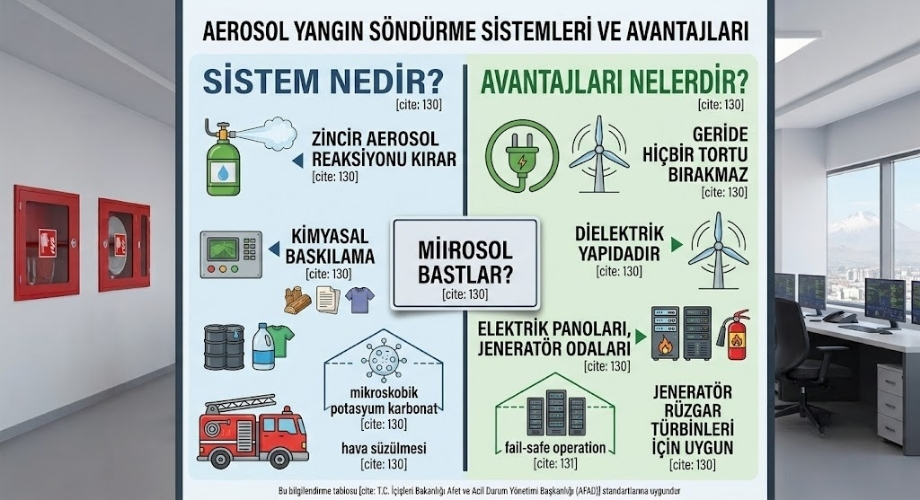Aerosol Yangın Söndürme Sistemleri Nedir ve Avantajları Nelerdir?