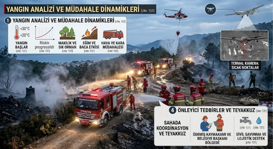İzmir Ödemiş Orman Yangını