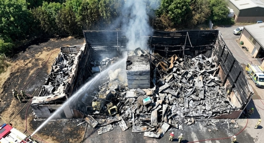 Muğla Bodrum'da Endüstriyel Yangın