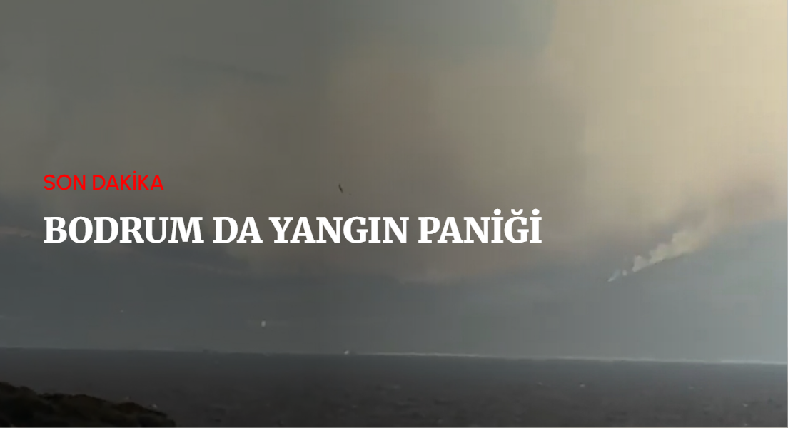SON DAKİKA Bodrum Yeniçiftlikte Yangın Çıktı