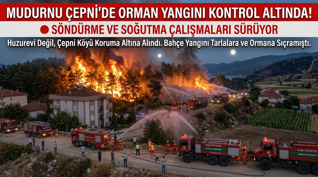 Bolu Mudurnu’da Korkutan Yangın: