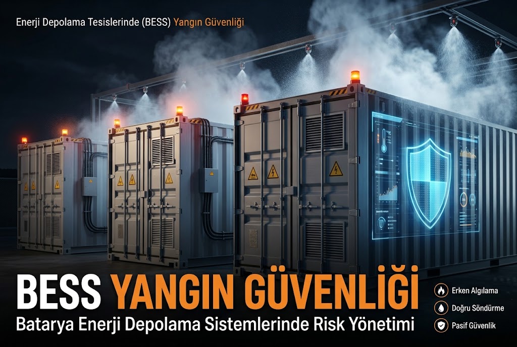Enerji Depolama Tesislerinde (BESS) Yangın Güvenliği