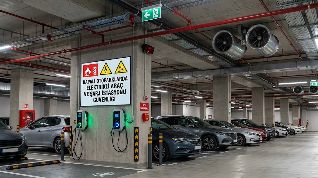 Kapalı Otoparklarda Elektrikli Araç ve Şarj İstasyonu Güvenliği