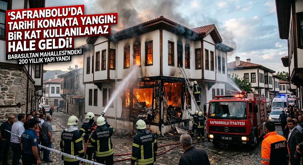 Safranbolu Tarihi Çarşı’da Yangın