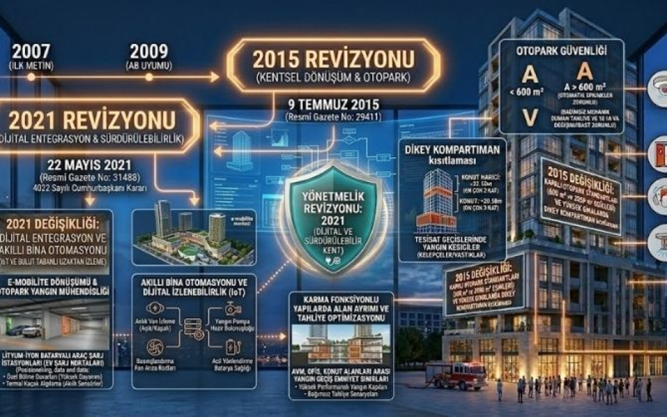 2021 yılı Binaların Yangından Korunması Hakkında Yönetmelik
