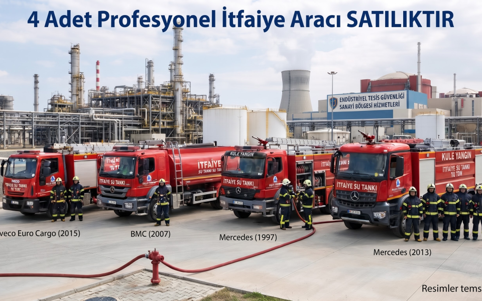4 ADET PROFESYONEL İTFAİYE ARACI SATILIKTIR