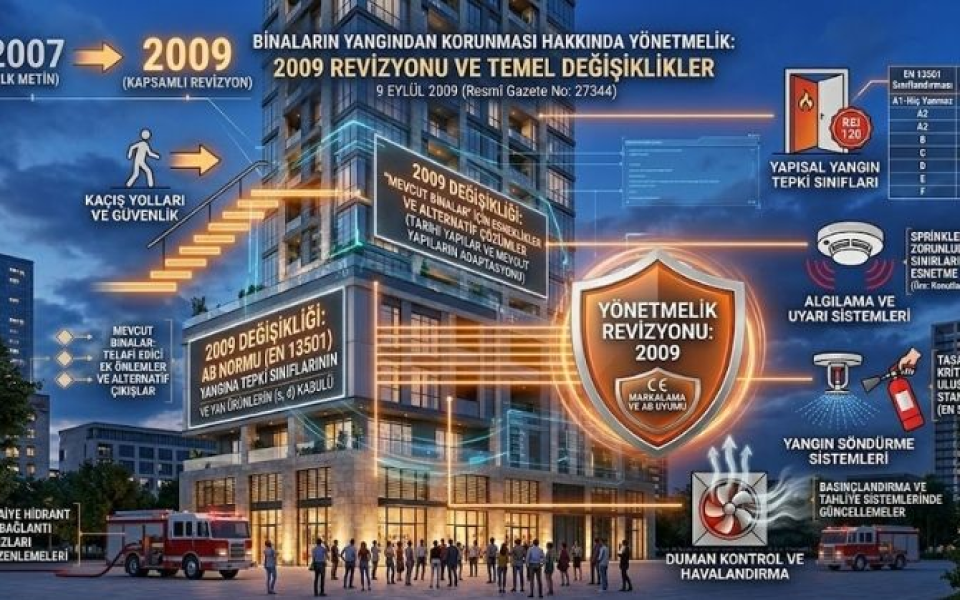 9 Eylül 2009 Binaların Yangından Korunması Hakkında Yönetmelik