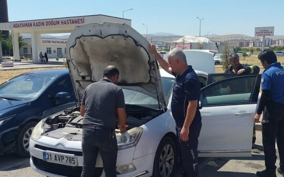 Adıyaman Kadın Doğum ve Çocuk Hastalıkları Hastanesi Otopark Yangını
