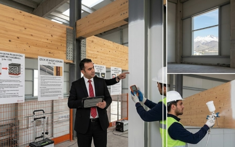 Ahşap ve Çelik Yapılarda Yangın Geciktirici Boya (İntümesan) Uygulaması
