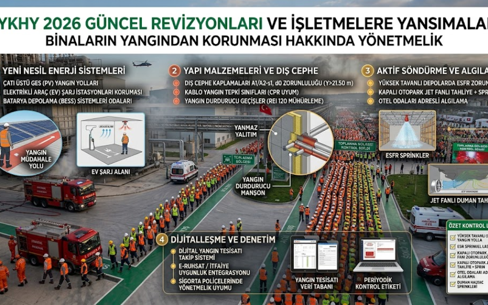 Binaların Yangından Korunması Hakkında Yönetmelik: 2026 Güncel Revizyonları ve İşletmelere Yansımaları
