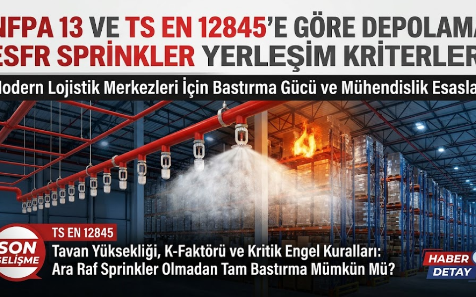 Depolama Alanlarında ESFR Sprinkler Mühendisliği ve Bastırma İlkeleri