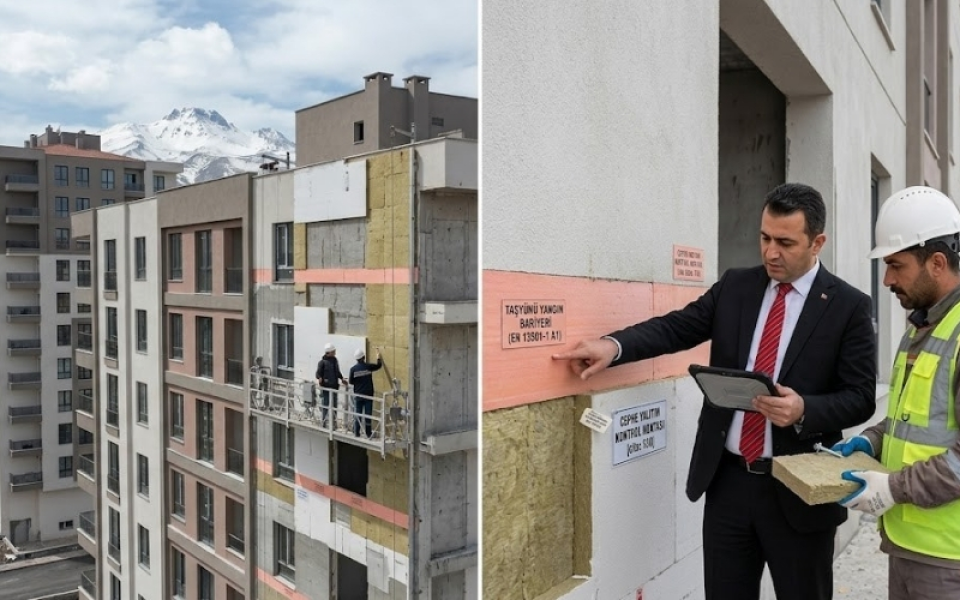 Dış Cephe Mantolamada Yangın Yönetmeliği ve Yanmaz Malzeme Seçimi