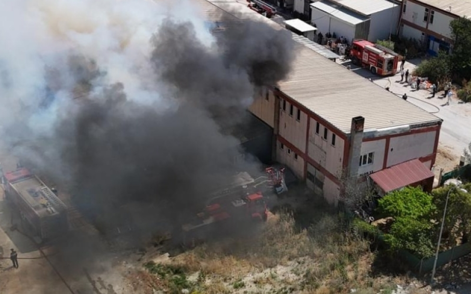 Eskişehir EMKO Sanayi Sitesi’nde Mobilya Fabrikası Yangın