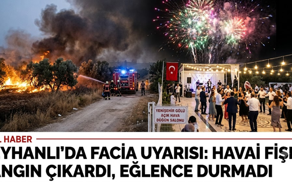 Hatay Reyhanlıda Havai Fişek Yangına Neden Oldu
