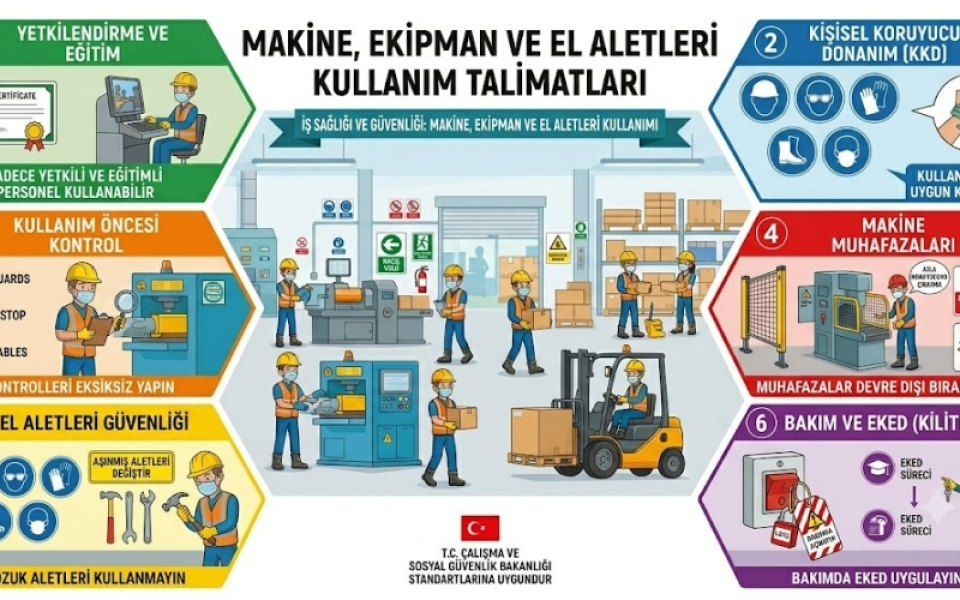 İSG Makine, Ekipman ve El Aletleri Kullanım Talimatları