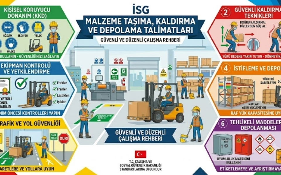 İSG Malzeme Taşıma, Kaldırma ve Depolama Talimatları