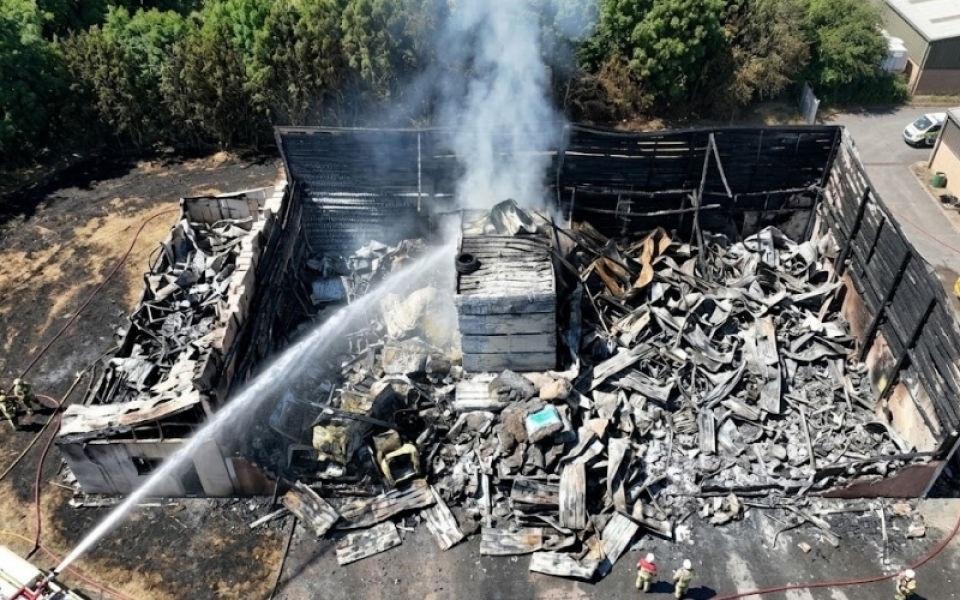 Muğla Bodrum'da Endüstriyel Yangın