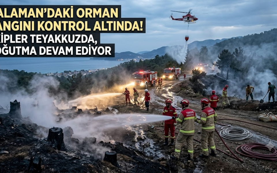 Muğla Dalaman Orman Yangını Kontrol Altında