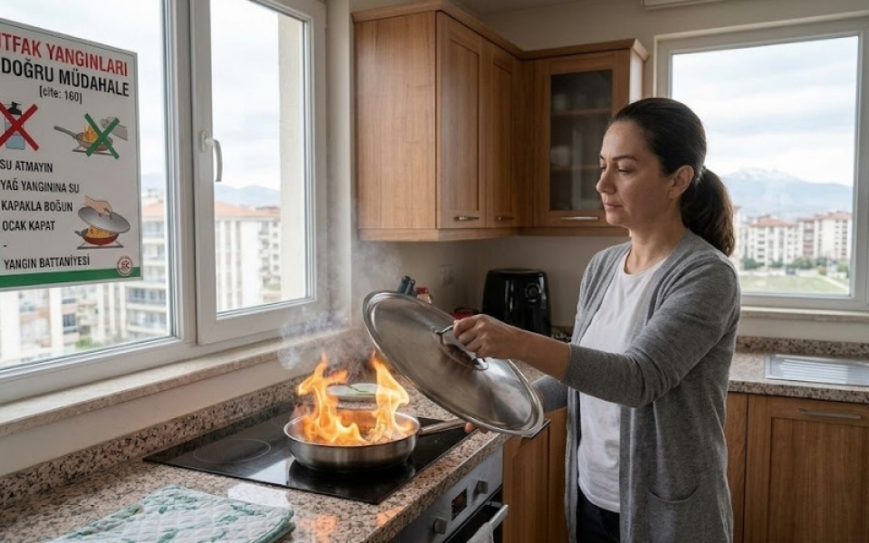 Mutfak Yangınlarında Ne Yapılmalı? Doğru ve Yanlış Müdahaleler