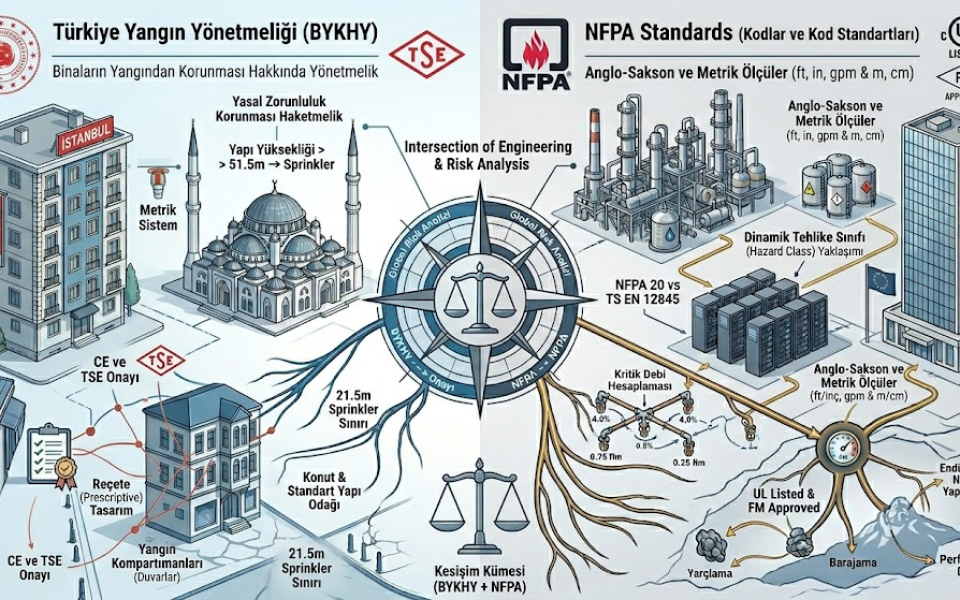 NFPA ve Türkiye Yangın Yönetmeliği: Yapısal ve Felsefi Karşılaştırma