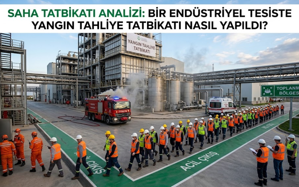 Saha Tatbikatı Analizi: Bir Endüstriyel Tesiste Yangın Tahliye Tatbikatı Nasıl Yapıldı?