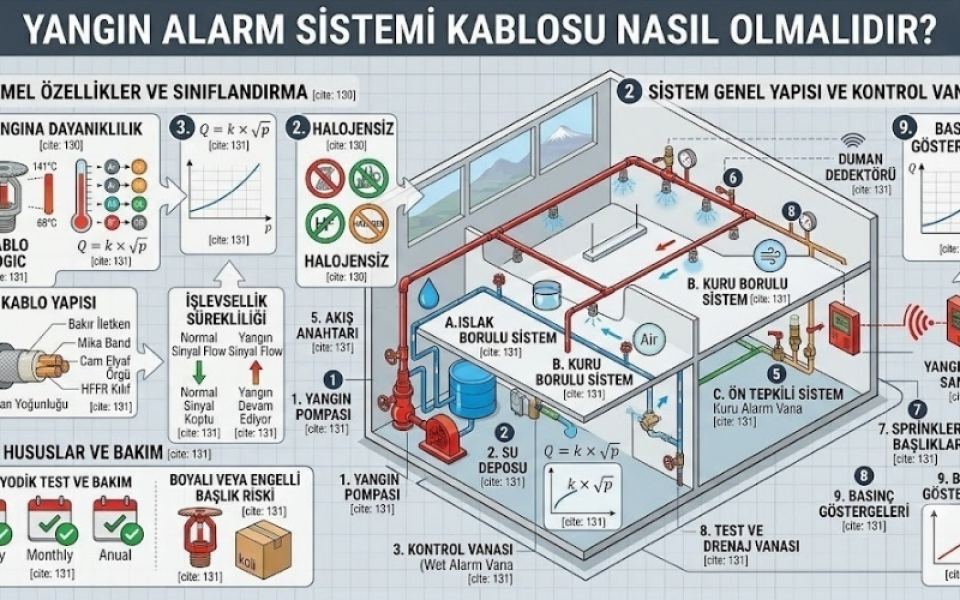 Yangın Alarm Sistemi Kablolarının Yapısal ve Teknik Standartları
