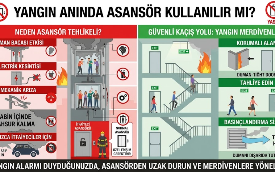 Yangın Anında Asansör Kullanılır mı?