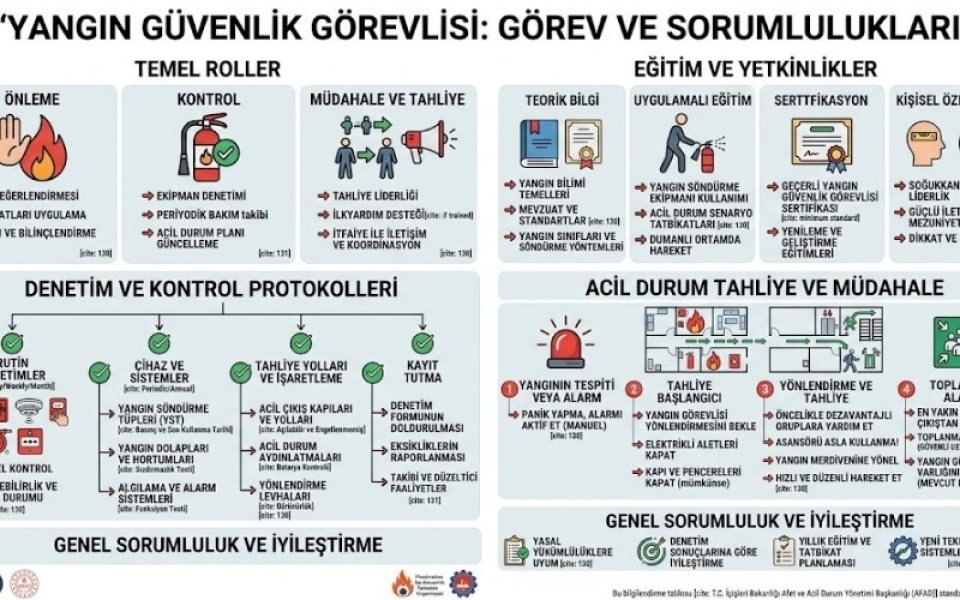 Yangın Güvenlik Sorumlusunun (Ekiplerinin) Görev ve Sorumlulukları Nelerdir?
