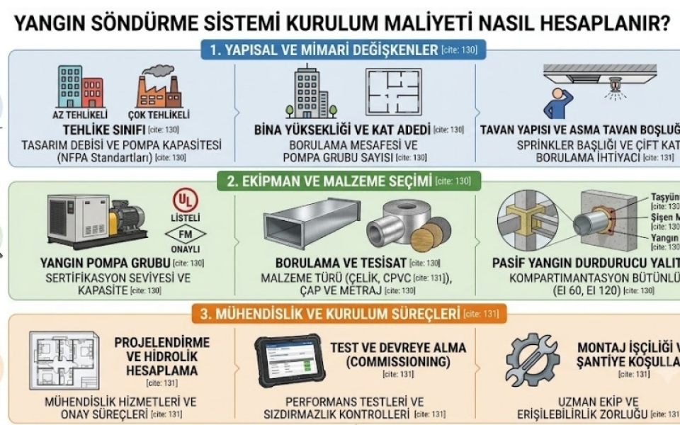 Yangın Söndürme Sistemi Kurulum Maliyeti Nasıl Hesaplanır?